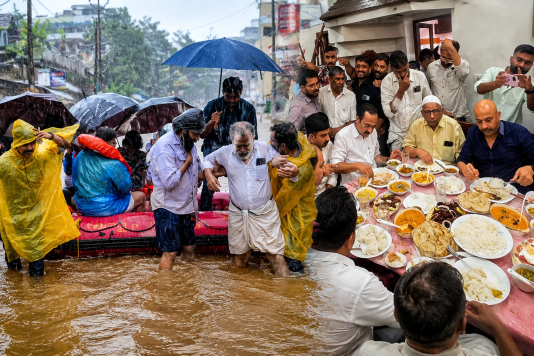 പ്രളയക്കെടുതിയിൽ വിറങ്ങലിച്ച് കേരളം; വിരുന്നുകളിലും ഉദ്ഘാടനങ്ങളിലും അഭിരമിച്ച് മുഖ്യമന്ത്രി വിഡി സതീശൻ പ്രളയക്കെടുതിയിൽ വിറങ്ങലിച്ച് കേരളം; വിരുന്നുകളിലും ഉദ്ഘാടനങ്ങളിലും അഭിരമിച്ച് മുഖ്യമന്ത്രി വിഡി സതീശൻ